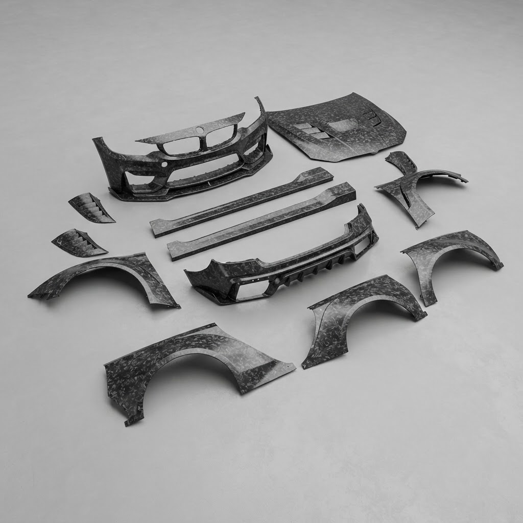 GTS-V Aero Programme raw unpainted body kit parts